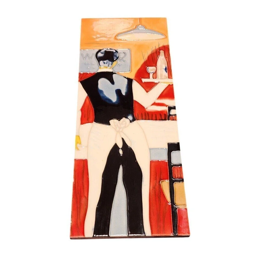 Enamel on Tile Women's Artwork Wall Hangings